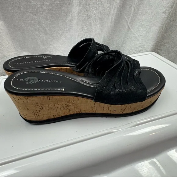 Donald J. Pliner Women's Sheena 2 Cork Platform Wedge Sandals 7.5 - Picture 5 of 11